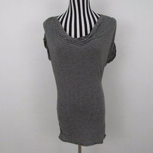 INC INTERNATIONAL CONCEPTS Striped Batwing Cowlneck Shirt Top